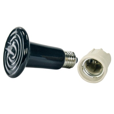 100W Ceramic Heater Bulb & Holder – Honey Warming Heat Emitter