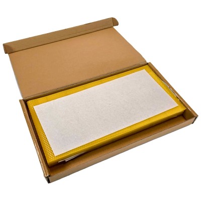 Langstroth Brood Foundation – 10 Wired Sheets – Pure Beeswax – 423 x 210mm – 5.4mm Cell – BEEtastic UK