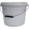 10L Plastic Buckets with Lids – Food Safe – Tamper Evident – Metal Handle – Stackable – White – 10 Litre