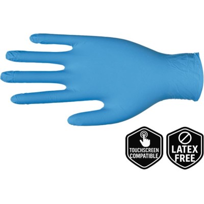 Economy Nitrile Gloves – 240mm – Box of 100 – Latex Free – Powder Free – Ambidextrous – BEEtastic UK