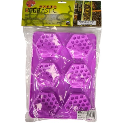Silicone Soap Moulds – Honeycomb with Bee – 6 Cavity Tray – Pack of 2 – Reusable