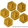Silicone Soap Moulds: Honeycomb with Bee Design - 6-Cavity Tray (Pack of 2) Reusable & Flexible