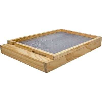 Langstroth Screened Base – Varroa Tray – New Zealand Pine – Assembled – Entrance Reducer – BEEtastic Hive Floor