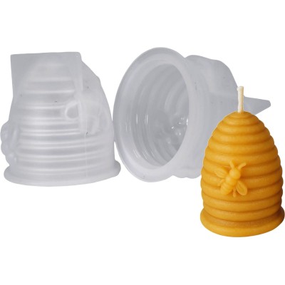 Silicone Candle Moulds – Beehive – Pack of 2 – 4.5cm x 4cm – Reusable & Flexible