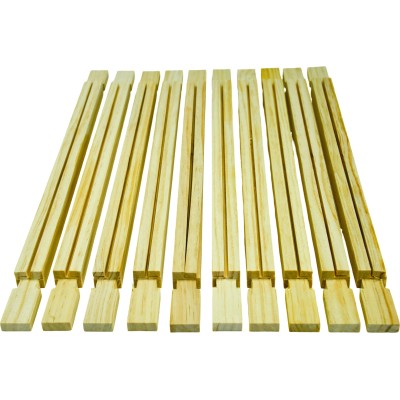 British National DN4 Brood Frames – Pack of 11 – New Zealand Pine – Includes Nails – BEEtastic UK