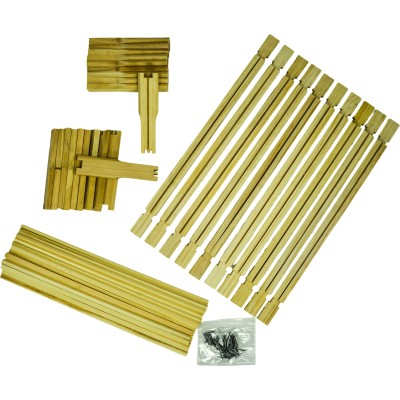 British National SN4 Super Frames – Pack of 10 – New Zealand Pine – With Nails – Hoffman Style – BEEtastic UK