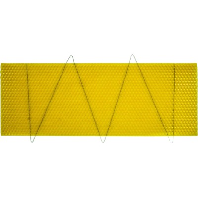British National Super Foundation – 10 Wired Sheets – Pure Beeswax – 345 x 105mm – 5.4mm Cell – BEEtastic UK