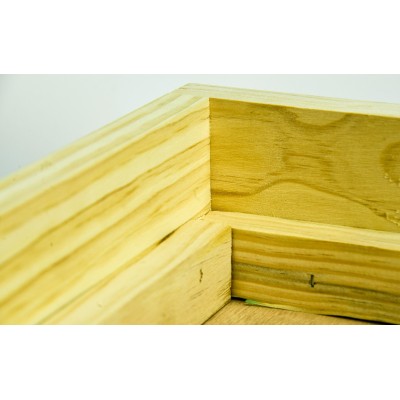 British National Hive Roof – Metal Top – New Zealand Pine – Knot Free – 4 Vents – 100mm – BEEtastic UK