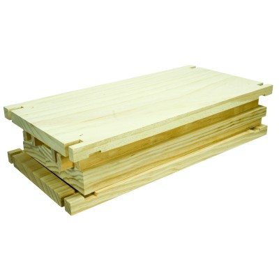 British National Brood Box – New Zealand Pine – Knot Free – Flat Packed – Includes Screws – BEEtastic UK