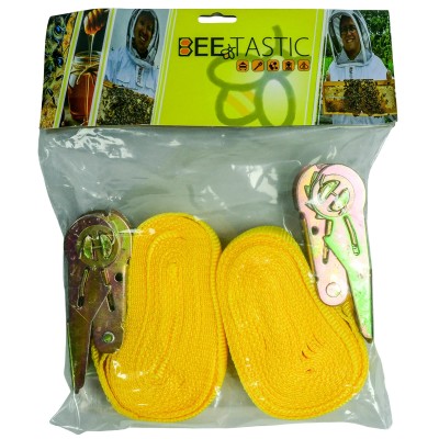 Beehive Ratchet Straps – Pack of 2 – 25mm Wide – 5m Long – Secure Webbing