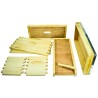 Langstroth Wooden Nuc Box - 5 Frame - Complete with Floor, Roof & Crown Board