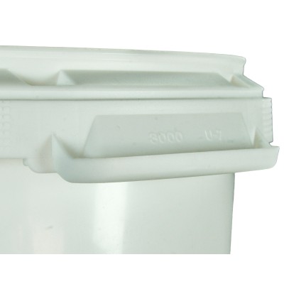 30L Buckets with Lids – Food Safe – Tamper Evident – White – Stackable – Moulded Handles – BEEtastic UK