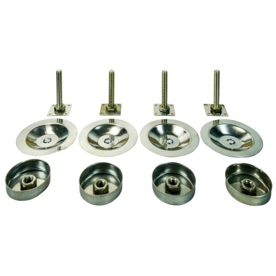 Stainless Steel Ant Proof Beehive Feet – Set of 4 – 70mm High Moat Guards