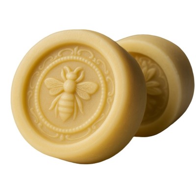 Silicone Soap Mould – Round Queen Bee Design – Pack of 2 | Flexible & Reusable
