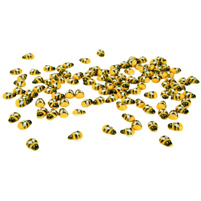 Mini Wooden Bees – 100 Pack | Self-Adhesive Craft Decor
