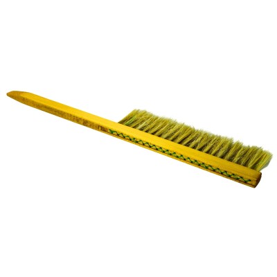 Bee Brush – Wooden Handle – Double Horsehair Tails – Gentle Frame Brush for Beekeepers