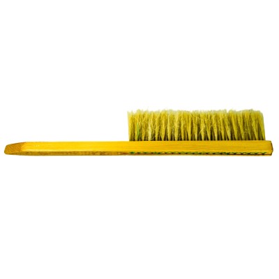 Bee Brush – Wooden Handle – Double Horsehair Tails – Gentle Frame Brush for Beekeepers