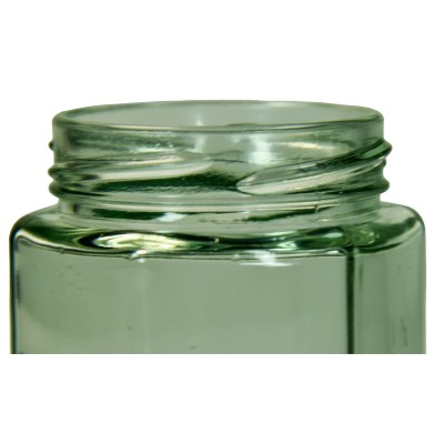 340g Hexagonal Glass Honey Jars – 66 Pack – Gold Lids with Silicone Seal – Food Safe